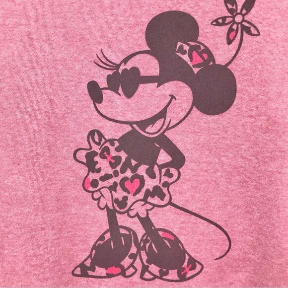 Disney Resort Tokyo Mauve Pink Minnie Mouse Graphic Pullover Sweatshirt - Picture 2 of 14